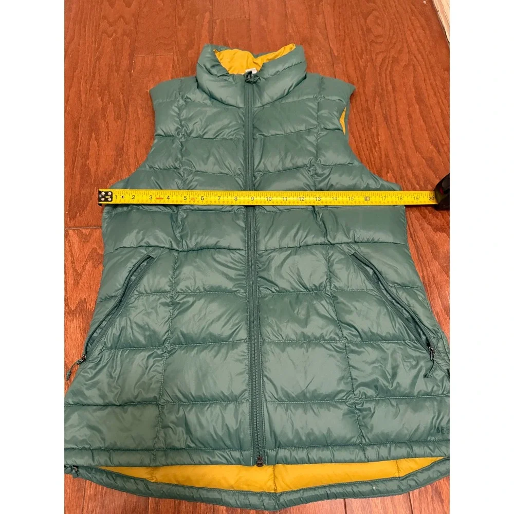 REI Co-op 650 Down Vest Womens Medium Teal Green Puffer Full Zip